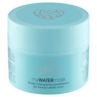Miya myWATERmask, mascarilla intensamente hidratante para rostro y contorno de ojos, 50 g