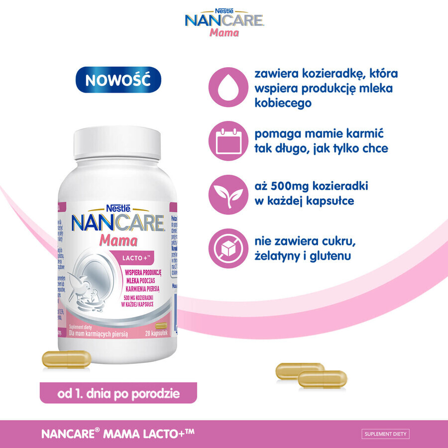 Nestlé NANCare Mama Lacto+, 28 cápsulas