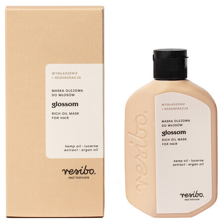 Resibo Glossom, mascarilla de aceite capilar, 100 ml