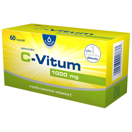 C-Vitum, vitamina C 1000 mg, 60 cápsulas