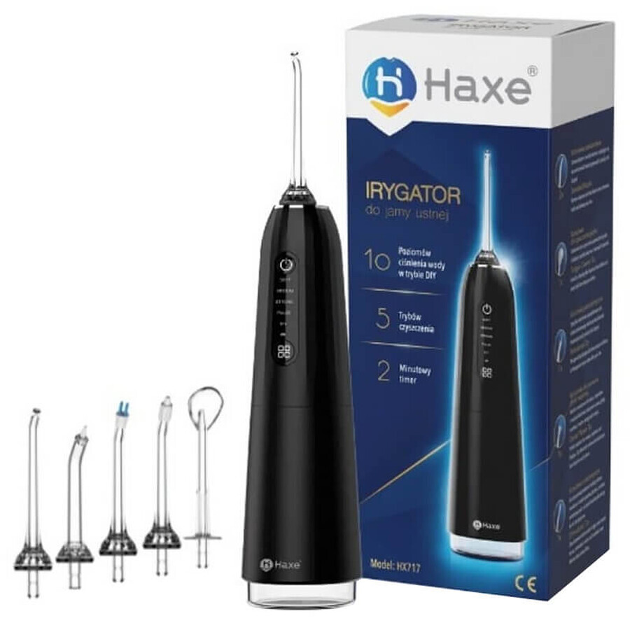 Haxe HX717, oral irrigator, 6-piece handpiece