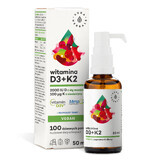 Aura Herbals Vitamine D3 2000 IU + K2 100 μg Vegan, druppels, 50 ml