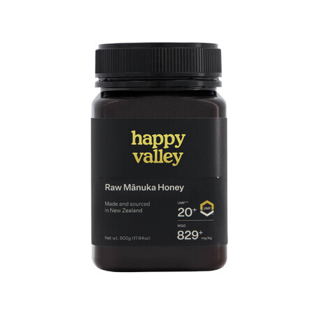 Happy Valley, Manuka honey UMF 20+, 500 g