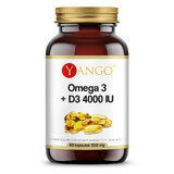 Yango Omega 3 + D3 4000 UI, 60 cápsulas