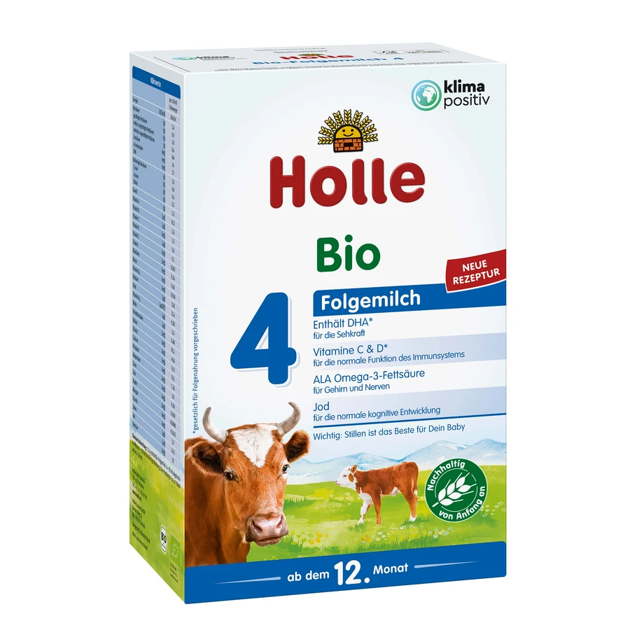 Holle Bio 4, Leche de continuación, a partir de 12 meses, 600 g