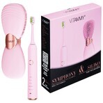 Set Vitammy Symphony &amp; Siliko, sonic toothbrush + facial brush, pink