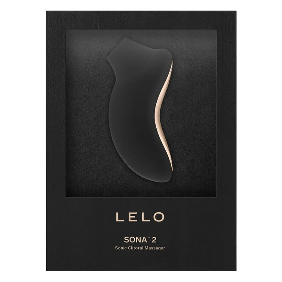 Lelo Sona 2 Black, masajeador de clítoris, sónico, negro