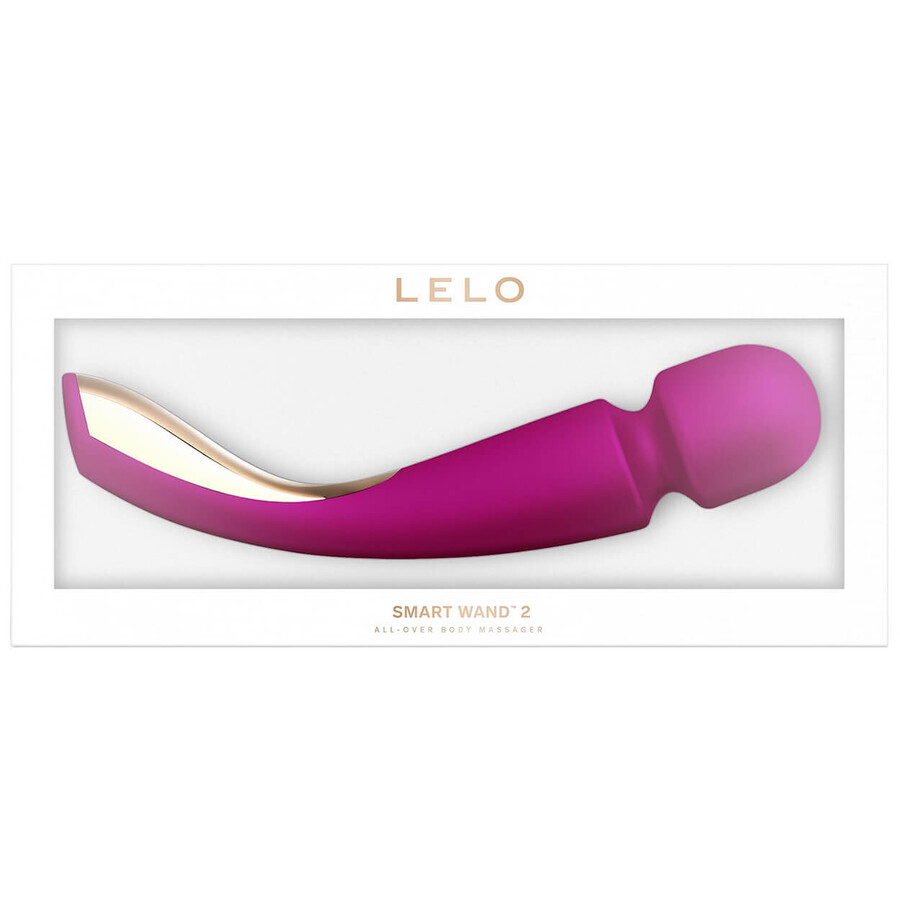 Lelo Smart Wand 2 Medium Deep Rose, masajeador de cuerpo completo, mediano, rosa