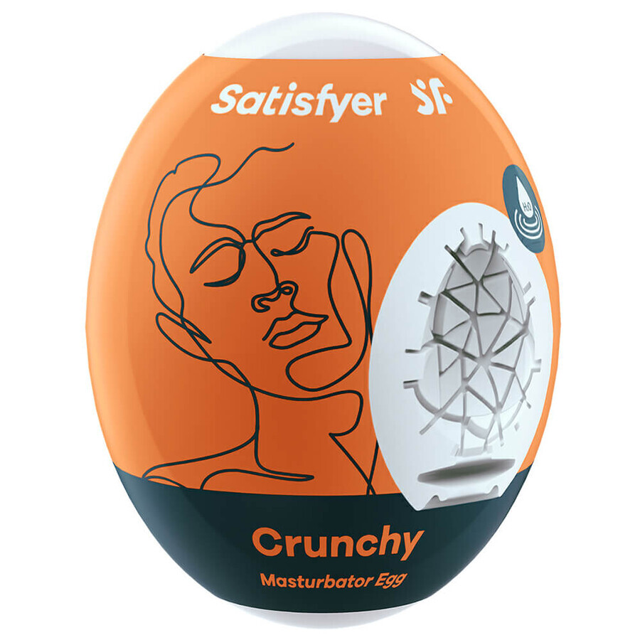 Satisfyer, Egg Crunchy Masturbator, estimulador para hombres, 1 pieza