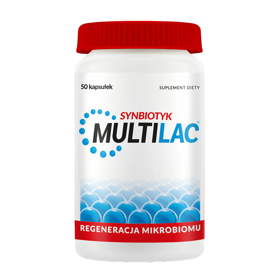 Multilac Synbiotic, 50 cápsulas