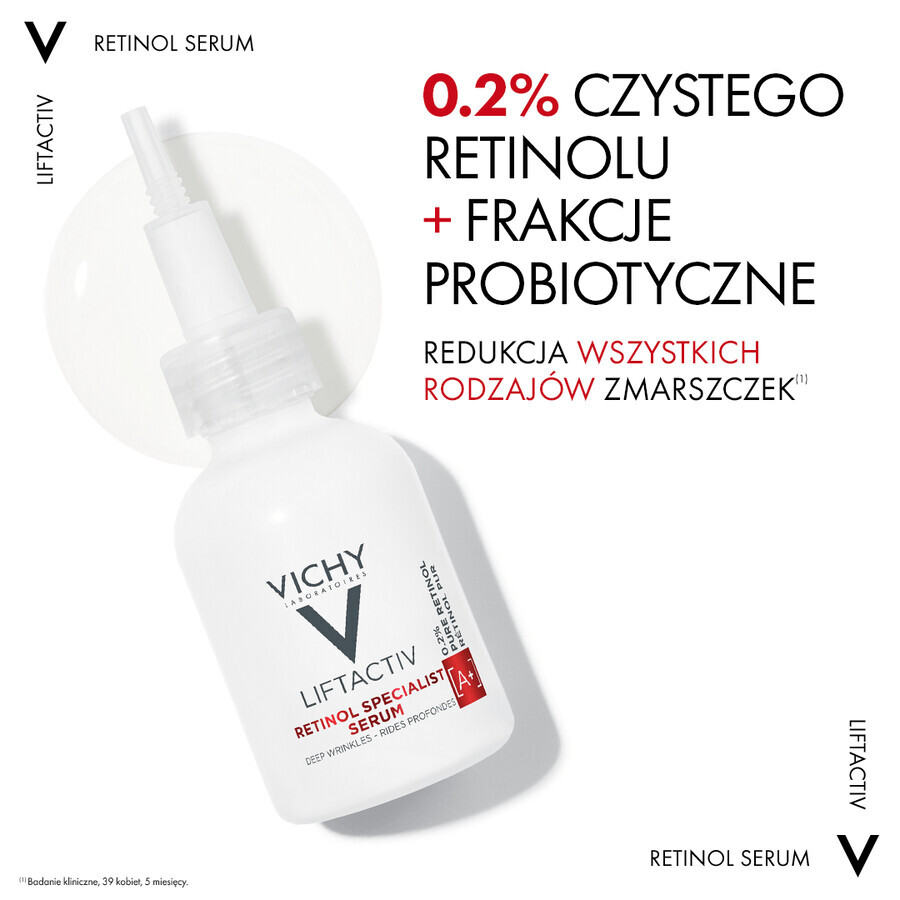 Vichy Liftactiv Retinol Specialist, sérum anti-rides au rétinol, 30 ml