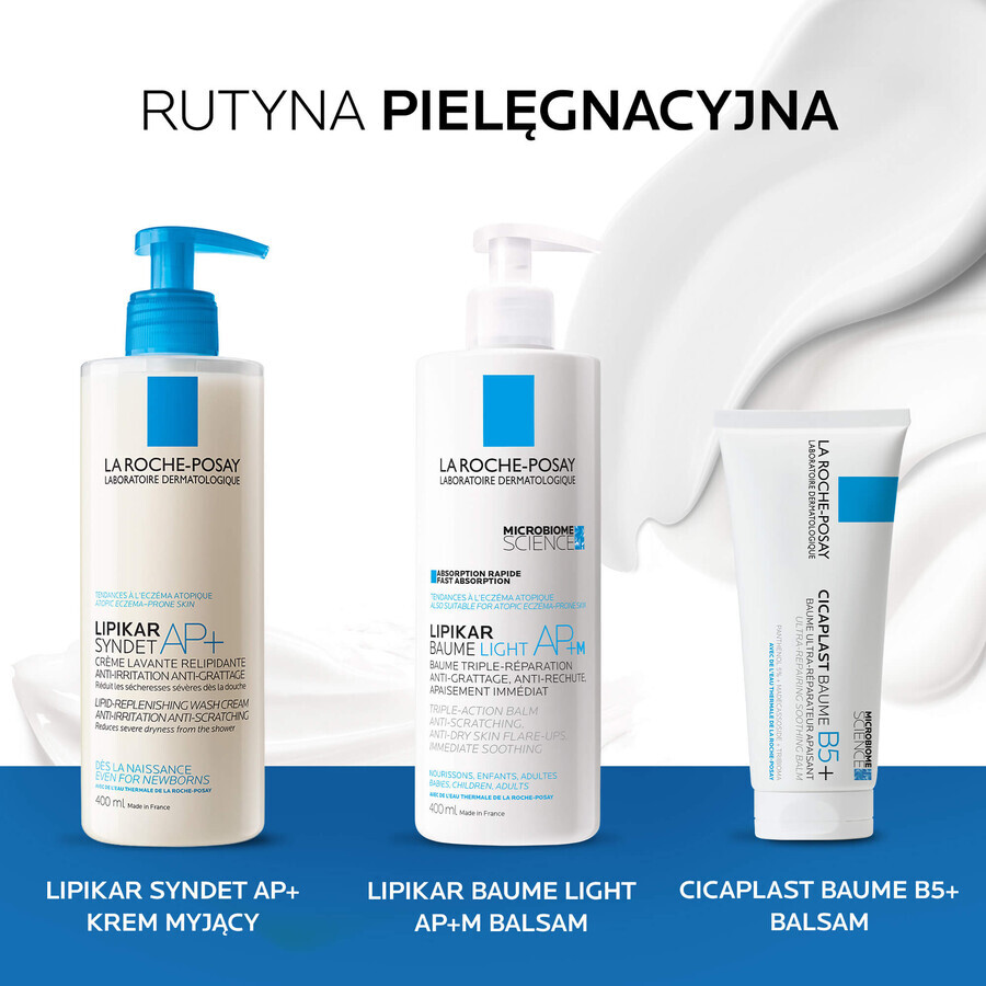 La Roche-Posay Lipikar Baume Light AP+M, light body lotion, sensitive, dry skin, prone to atopy, 400 ml