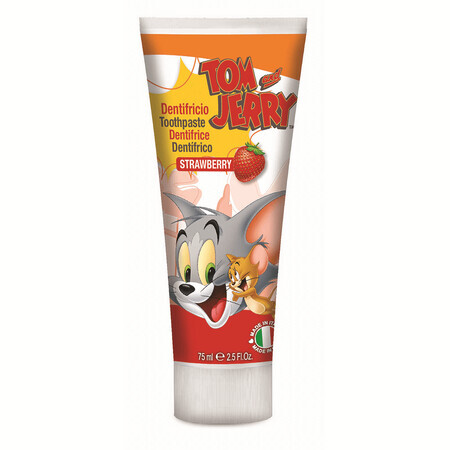 Pasta de dientes de fresa Tom y Jerry, 75 ml, Naturaverde