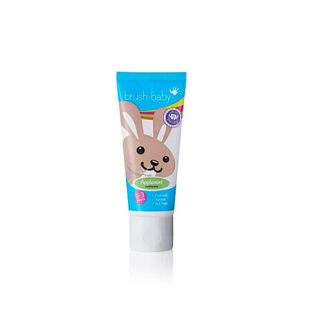 Tandpasta met munt en appel 0-3 jaar, 50 ml, Brush Baby