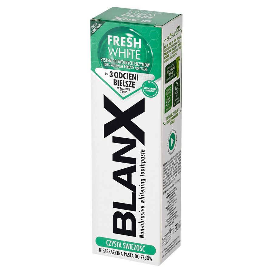 BlanX Fresh White, pastă de dinți albitoare, 75 ml