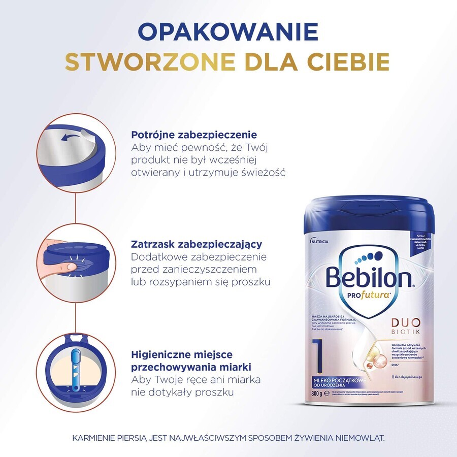 Bebilon Profutura DuoBiotik 1, Säuglingsmilch, ab Geburt, 800 g