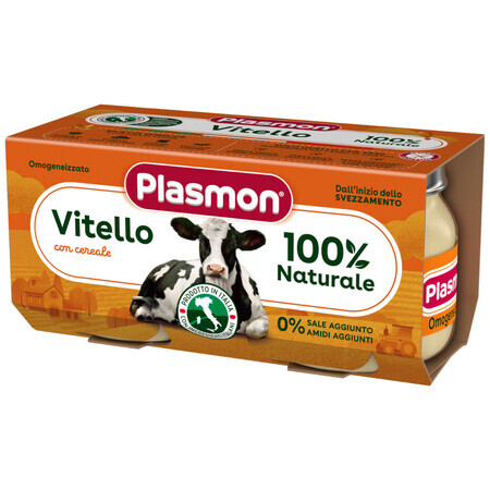 Plasmon Abendessen, Kalbfleisch, nach 4 Monaten, 2 x 80 g