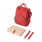 Canpol Babies, borsa per mamme con attacco per passeggino, rosso, 1 pz.