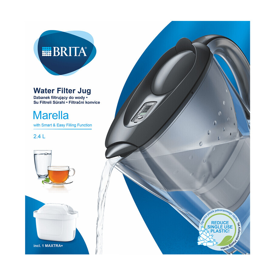 Brita Marella, jarra con filtro, grafito, 2,4 l