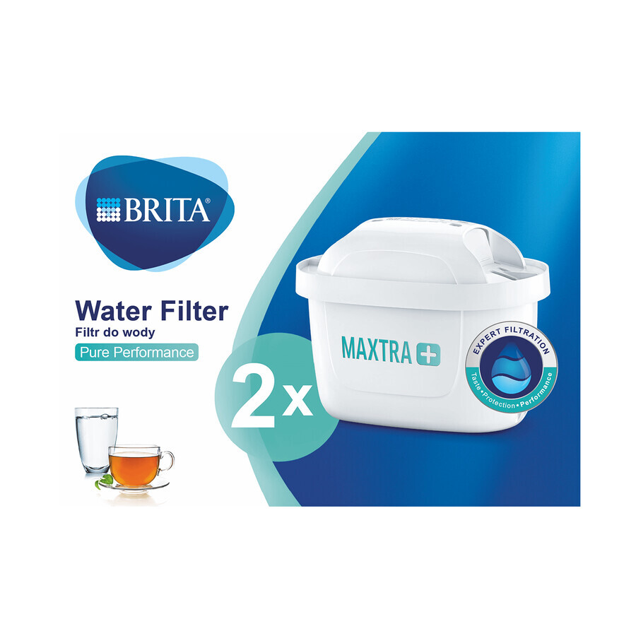 Brita Maxtra+ Pure Performance, filtro de agua, 2 piezas