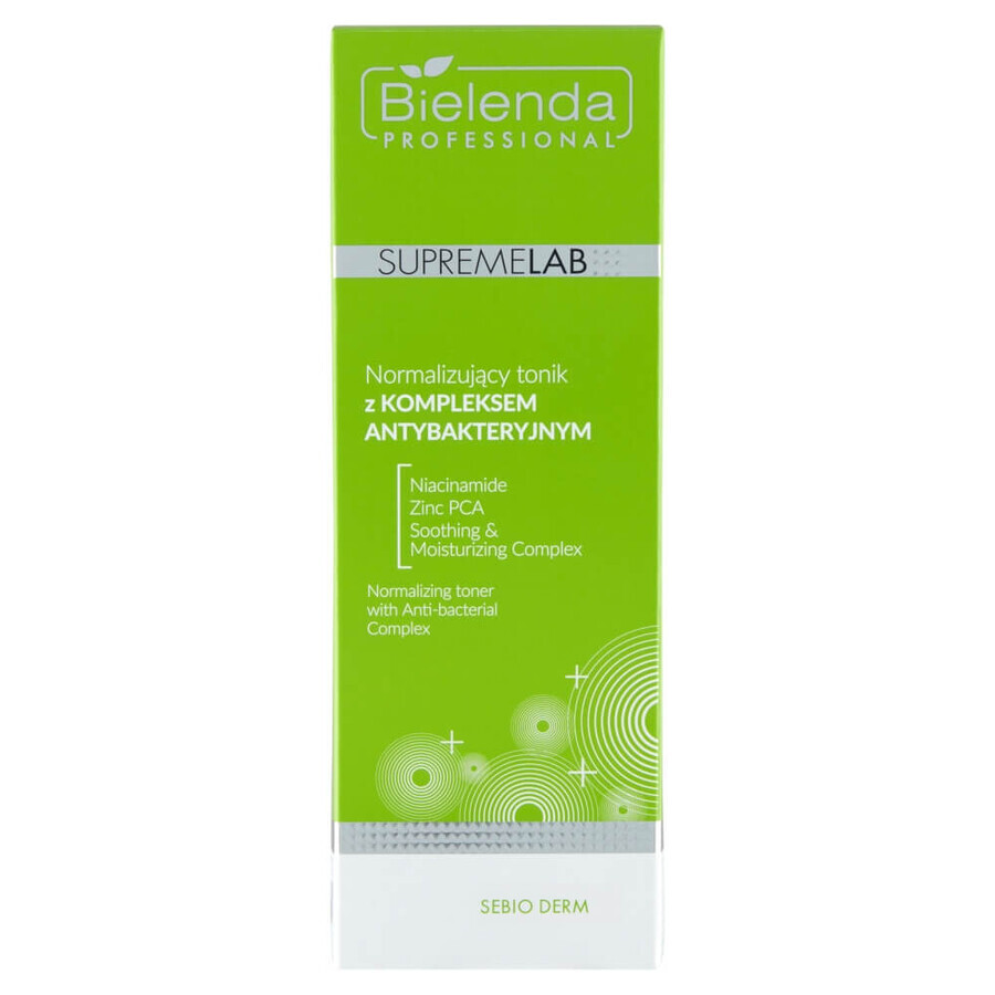 Bielenda Professional SupremeLAB Sebio Derm, tónico normalizador con complejo antibacteriano, 200 ml