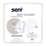 Seni San Classic, pañales anatómicos, Uni, 30 cm x 62,5 cm, 30 piezas