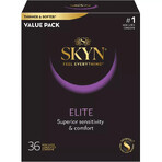 Unimil Skyn Elite, preservativos sin látex, ultrafinos, 36 unidades