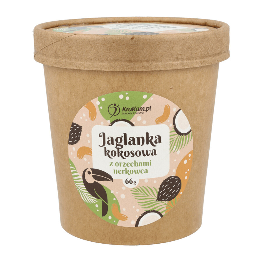 KruKam Jaglanka Kokosnuss mit Cashewnüssen, 66 g