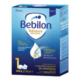 Bebilon Advance Pronutra 1, leche infantil, desde el nacimiento, 1000 g