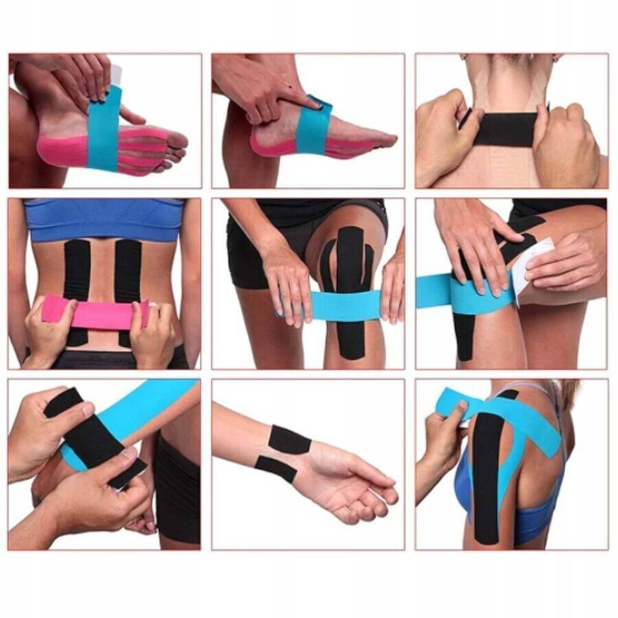 4yourhealth Kinesio Tape, cinta de kinesiología, rosa, 5 cm x 5 m