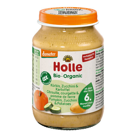 Holle Bio schotel, courgette, pompoen, aardappel, na 6 maanden, 190 g