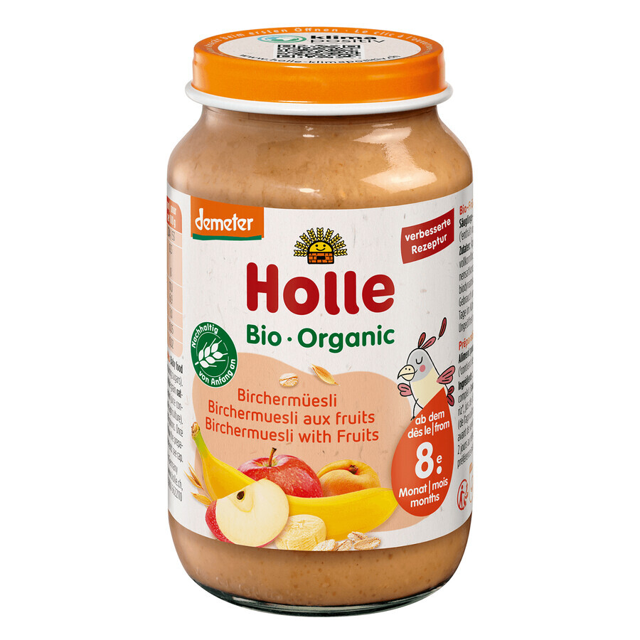 Holle Dessert Bio, muesli with fruit, after 8 months, 220 g