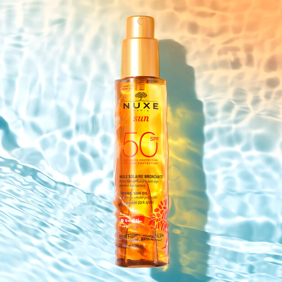 Nuxe Sun, face and body tanning oil, SPF 50, 150 ml