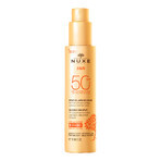 Nuxe Sun, bruiningslotion voor gezicht en lichaam, spray, SPF 50, 150 ml + aftersun douchegel, 100 ml gratis