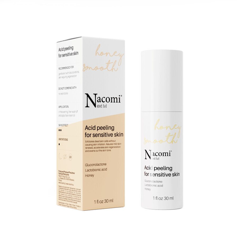 Nacomi Next Level, acid peeling for sensitive skin, 30 ml