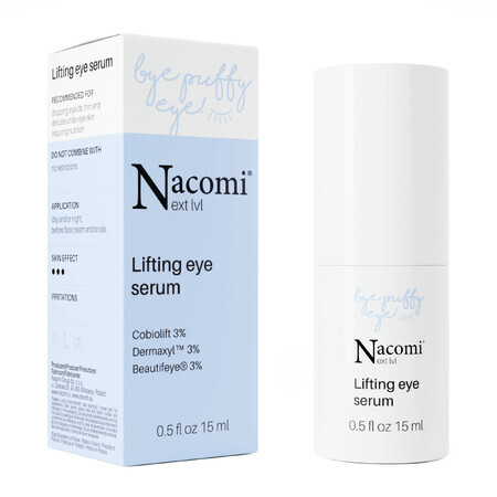 Nacomi Next Level, suero lifting para ojos, 15 ml