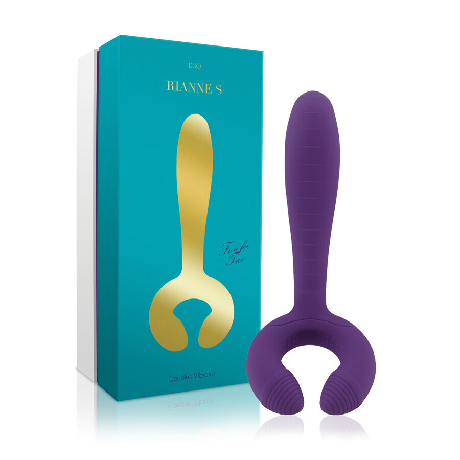 Rianne S Duo Deep Purple Vibrating massager for couples, purple