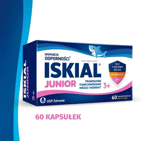 Iskial Junior, mayores de 3 años, sabor limón, 60 cápsulas masticables