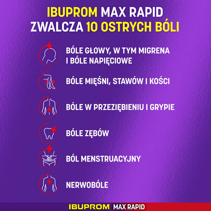 Ibuprom Max Rapid 400 mg, 24 comprimidos recubiertos con película