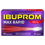 Ibuprom Max Rapid 400 mg, 24 comprimidos recubiertos con película