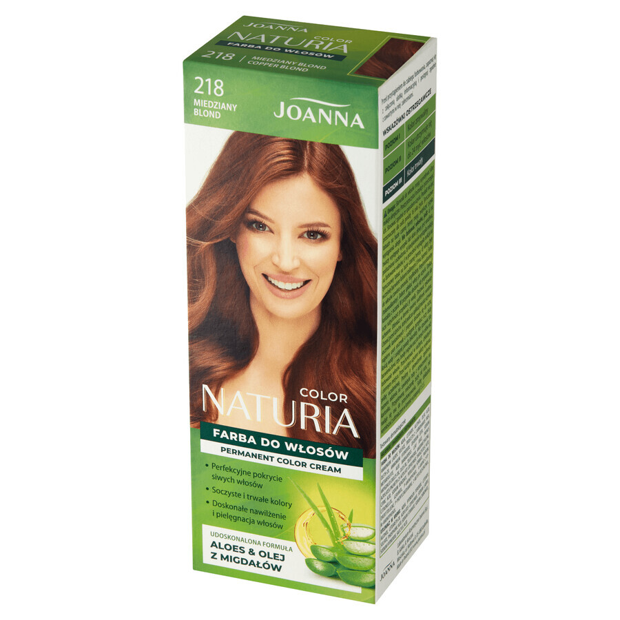 Joanna Naturia Color, haarverf, 218 koperblond