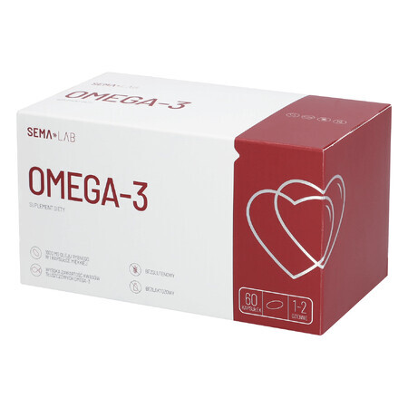 SEMA Lab Omega-3, 60 capsules