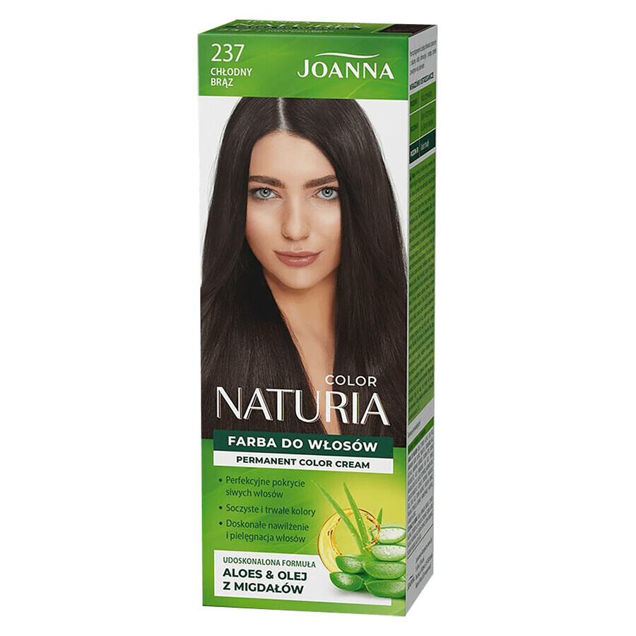 Joanna Naturia Color, tinte para el cabello, 237 castaño frío