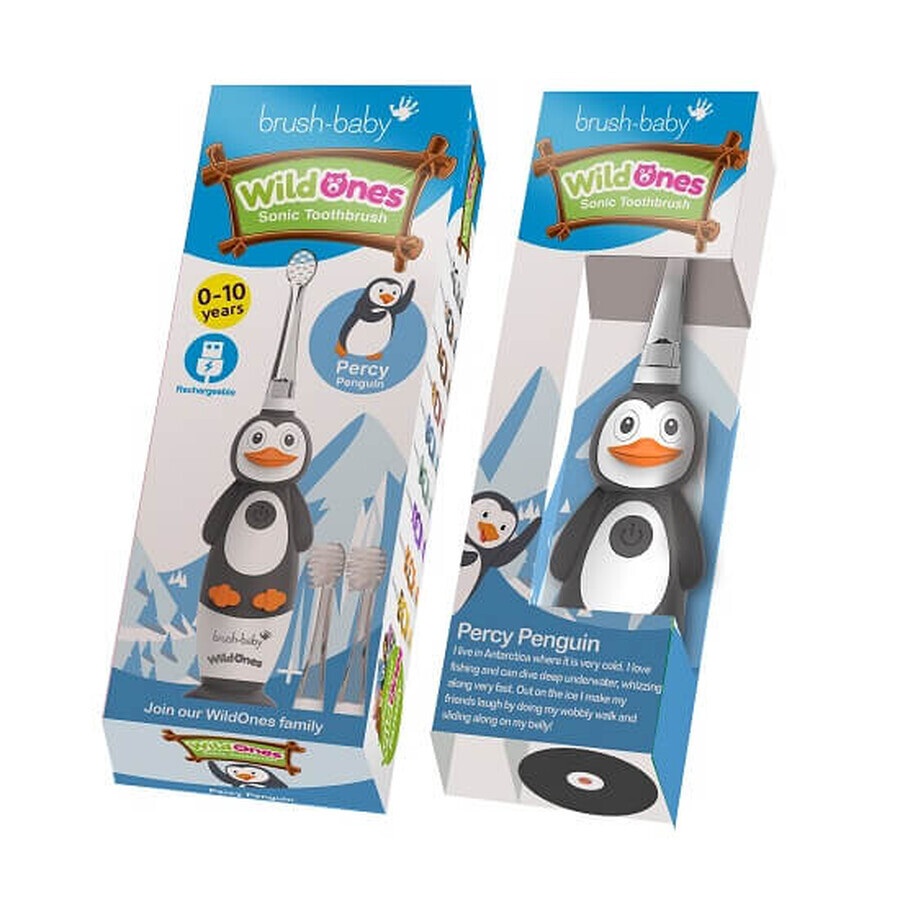 Pinguin Wild Ones spazzolino elettrico ricaricabile, Brush Baby