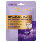 L'Oréal Hyaluron Especialista, mascarilla hidratante y rellenadora, 30 g