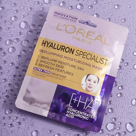 L'Oréal Hyaluron Especialista, mascarilla hidratante y rellenadora, 30 g