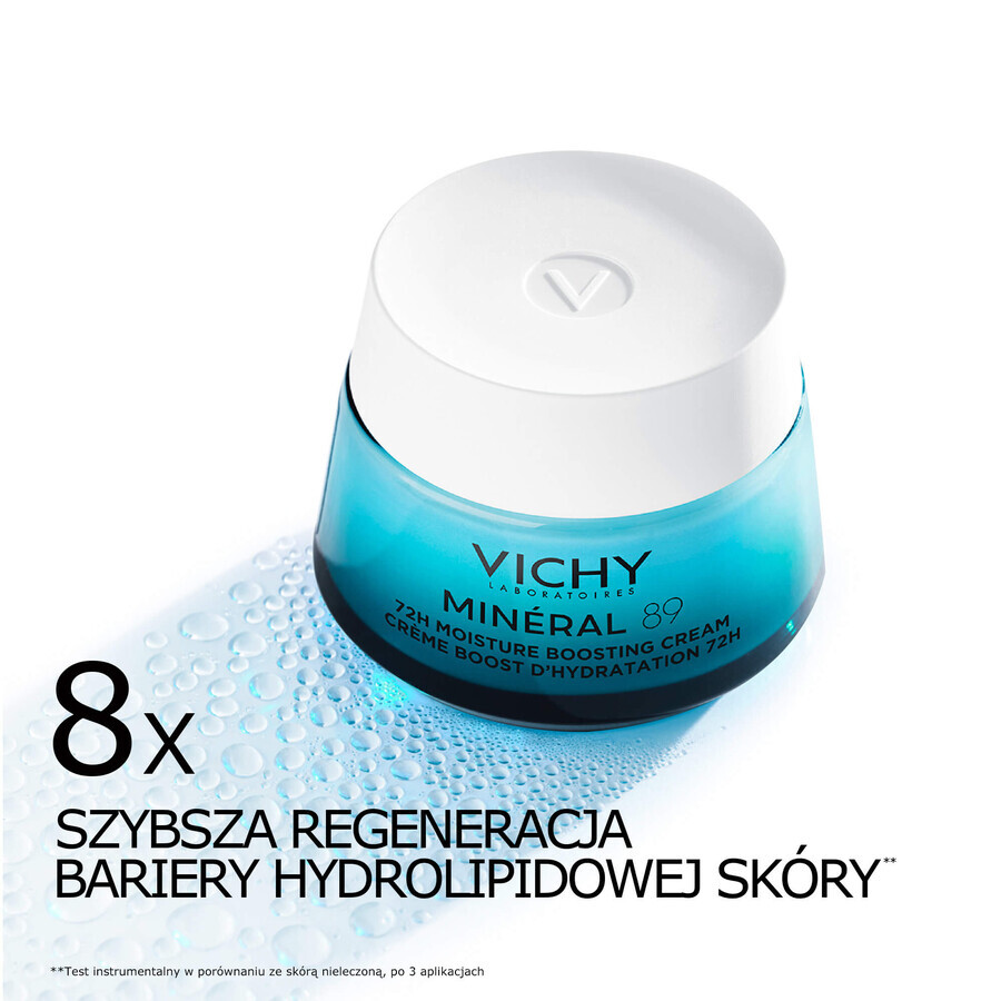 Vichy Mineral 89, reichhaltige feuchtigkeitsspendende und nährende Creme, 72h, 50 ml