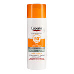 Eucerin Sun Oil Control, gel-crema protectora ultraligera para pieles con imperfecciones, SPF 50+, 50 ml