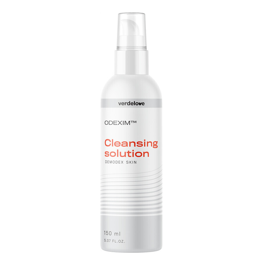 Odexim Cleansing Solution, liquide nettoyant pour le visage contre les nématodes, 150 ml