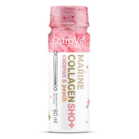 OstroVit Marine Collagen Shot, saveur noix de coco et pêche, 80 ml